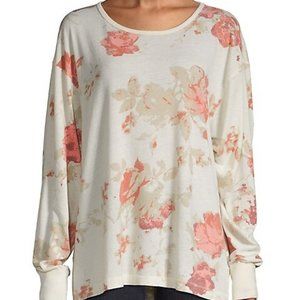 Arielle Ivory Floral Print Long Sleeve Top
